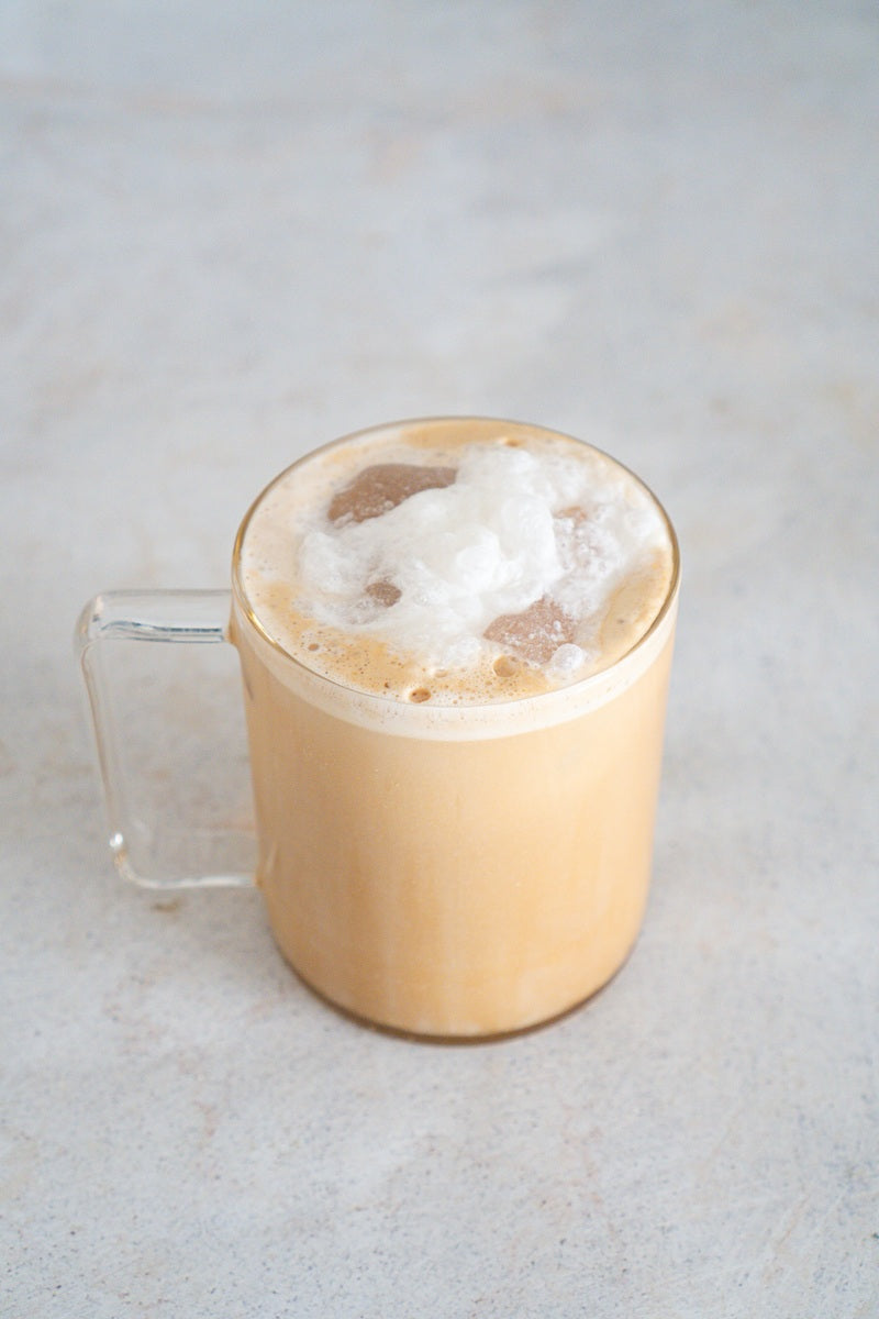 Café helado con agave