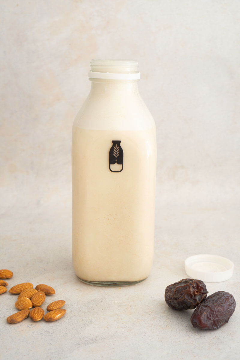 Leche de almendras activada