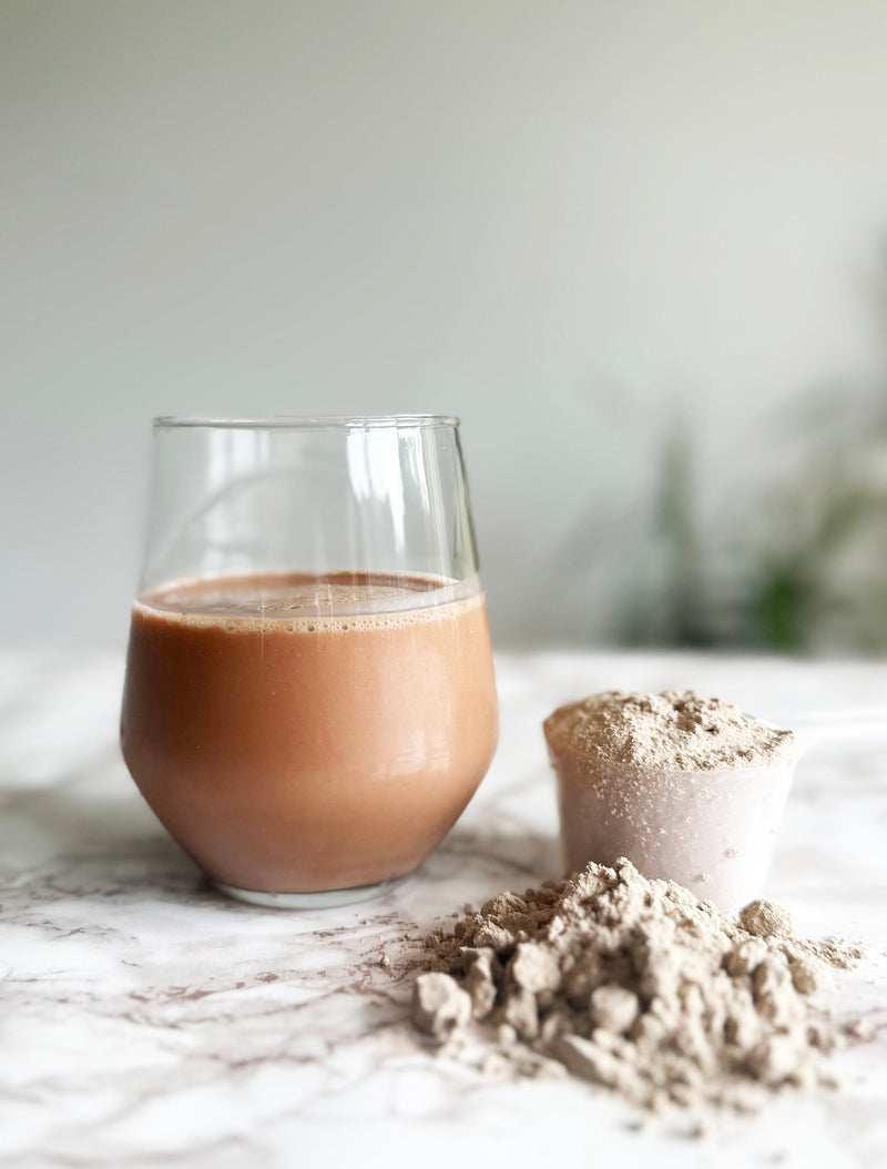 Leche de almendra proteica