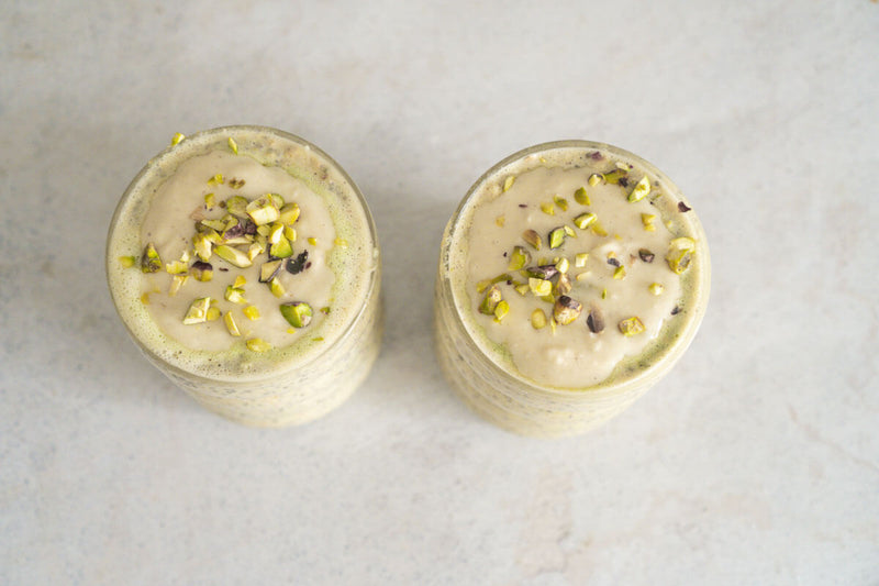 Overnight oats sabor pistacho