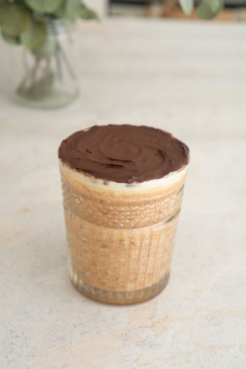 Overnight oats sabor tiramisú