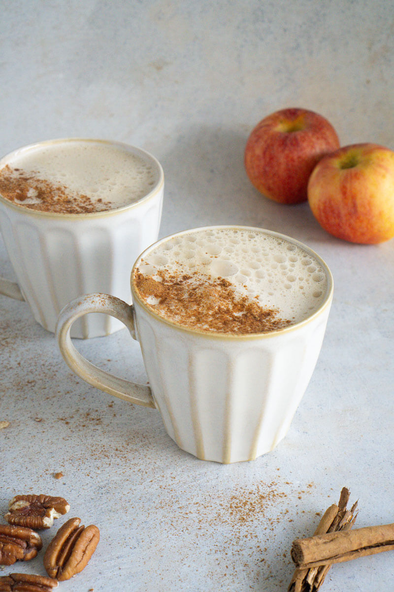 Leche de manzana y canela