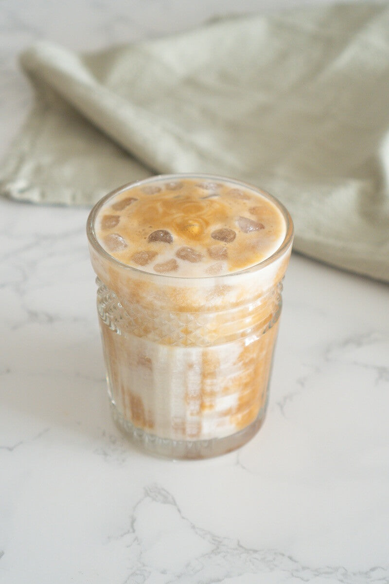 Latte de plátano y coco