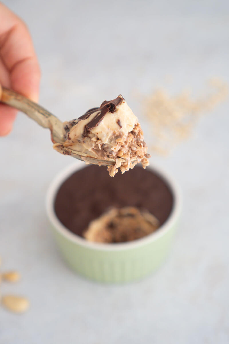 Overnight oats sabor tarta de queso