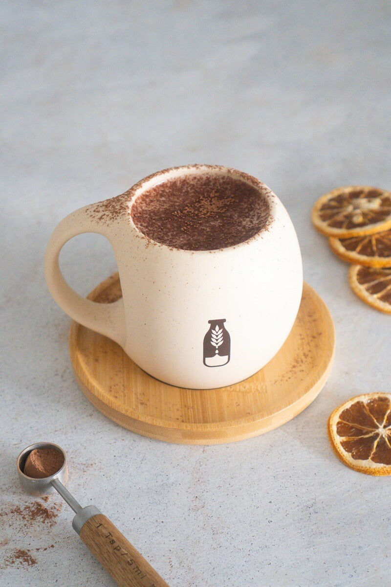 Leche de chocolate con naranja