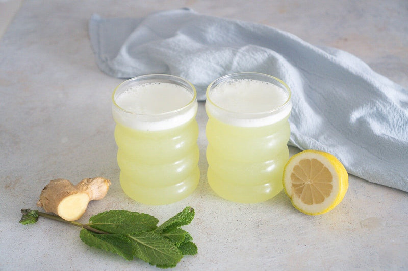 Limonada de jengibre y menta