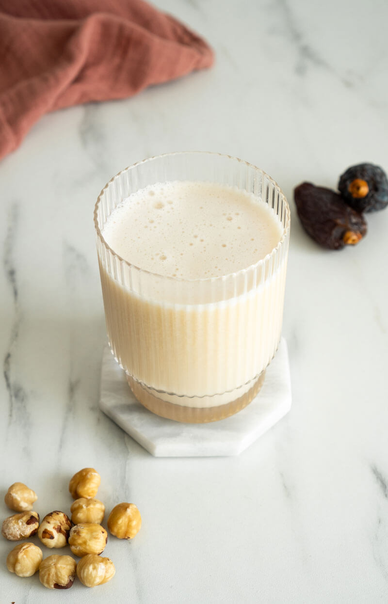 Leche de avellanas