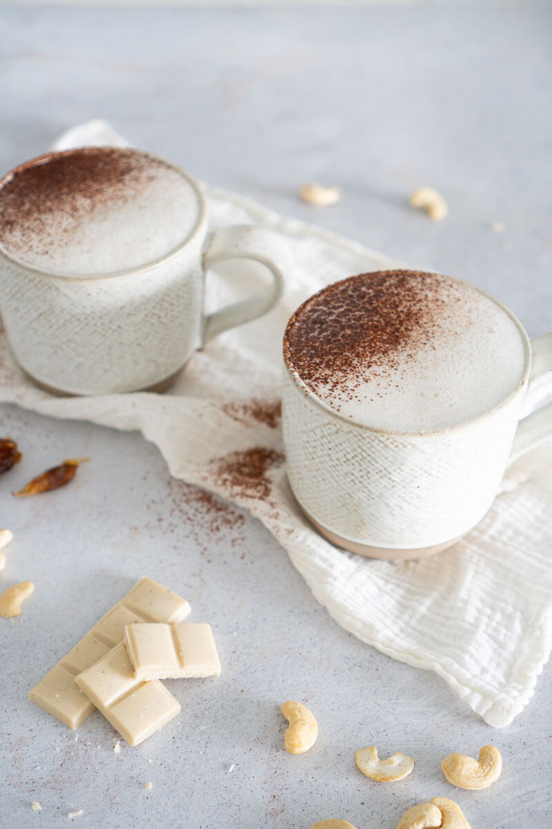 Chocolate blanco caliente
