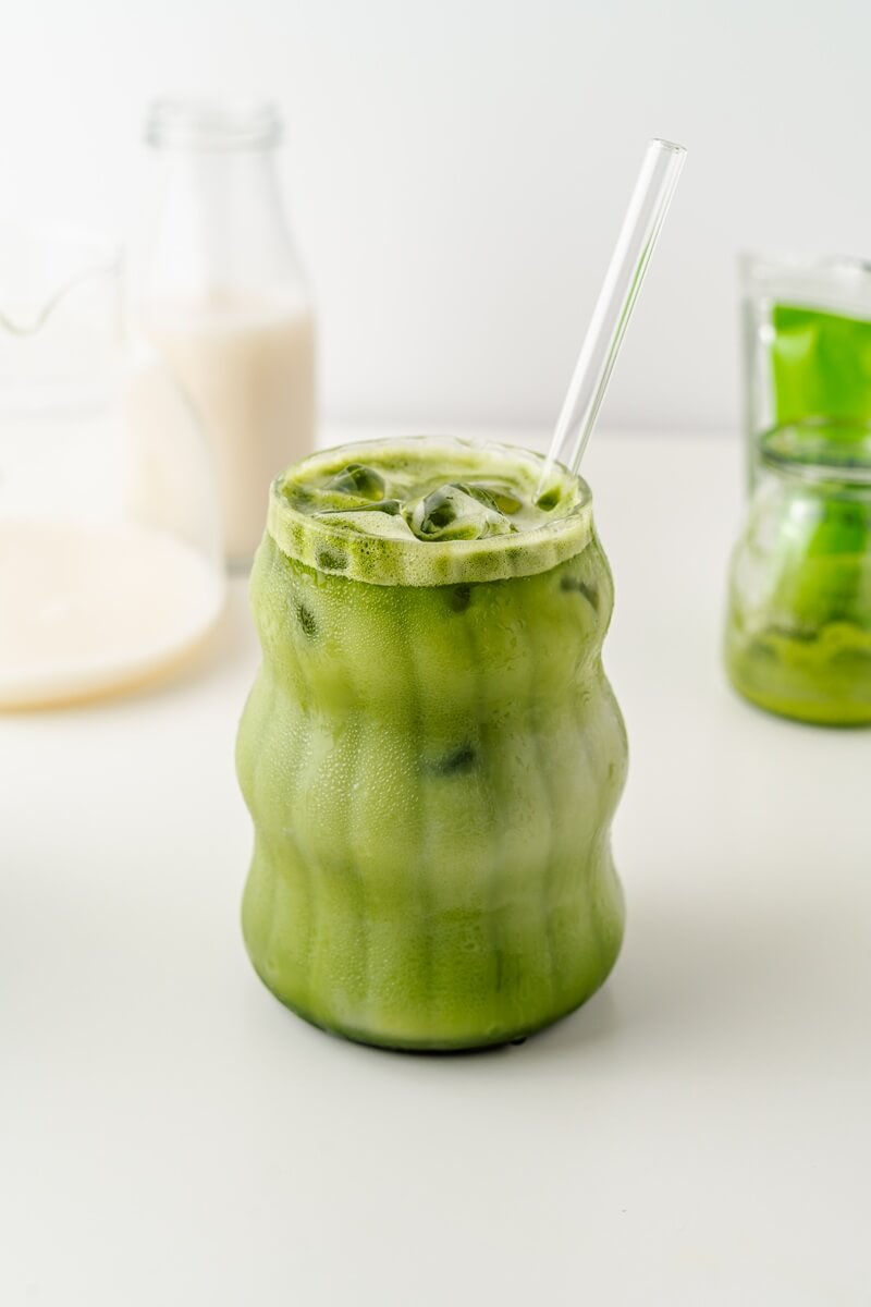 Latte helado de matcha