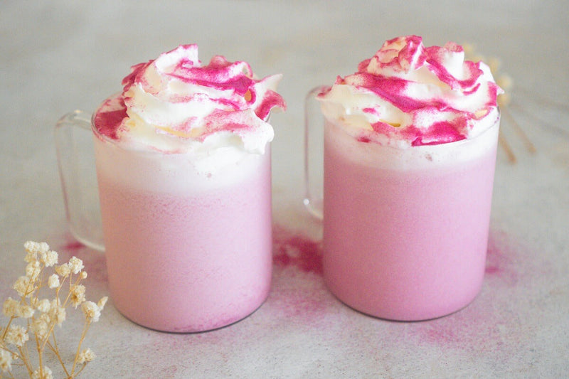 Leche de pitaya rosa