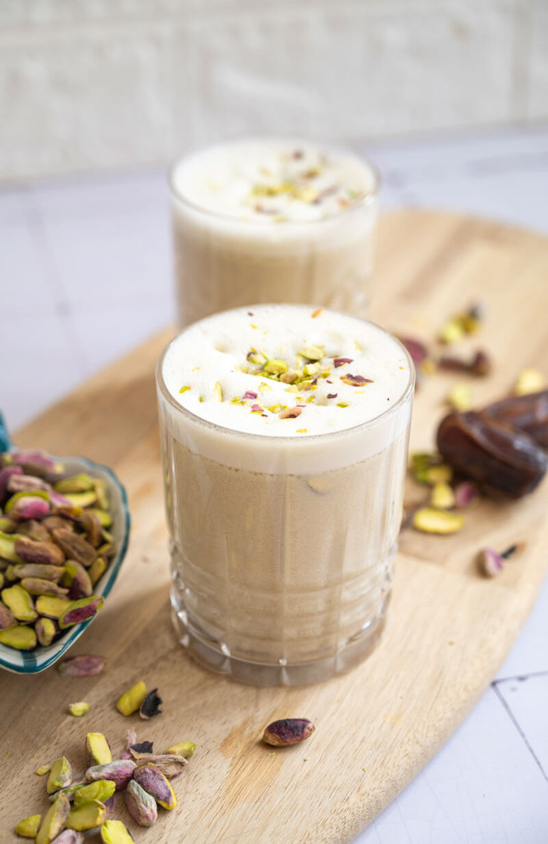 Leche de pistacho