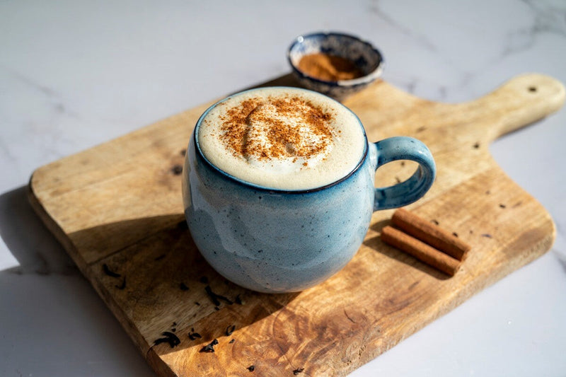 Latte de calabaza, especias y chai