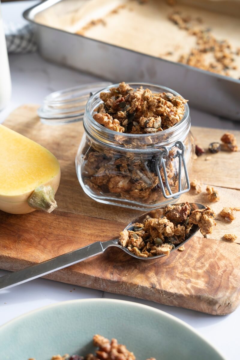 Granola de calabaza y especias