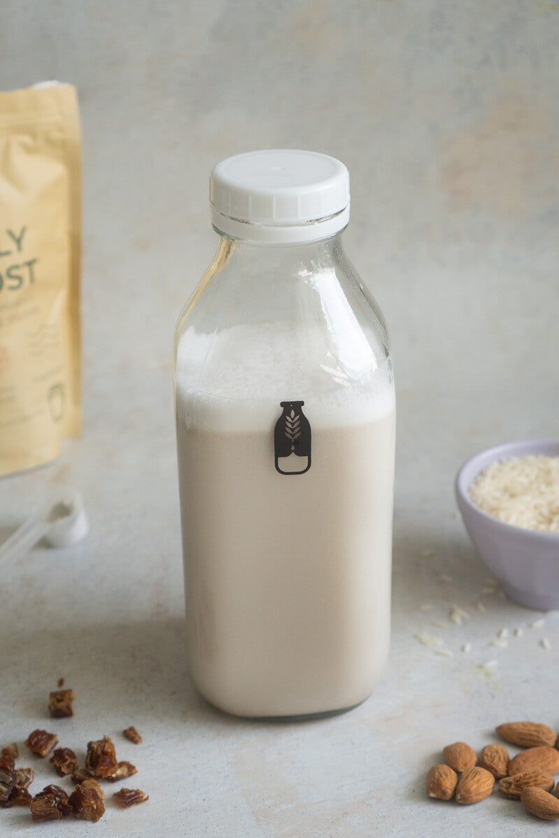 Leche de arroz y almendras