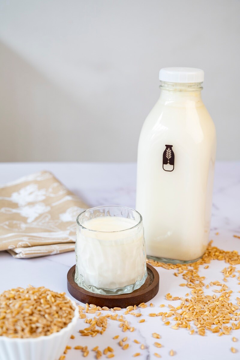Leche de espelta