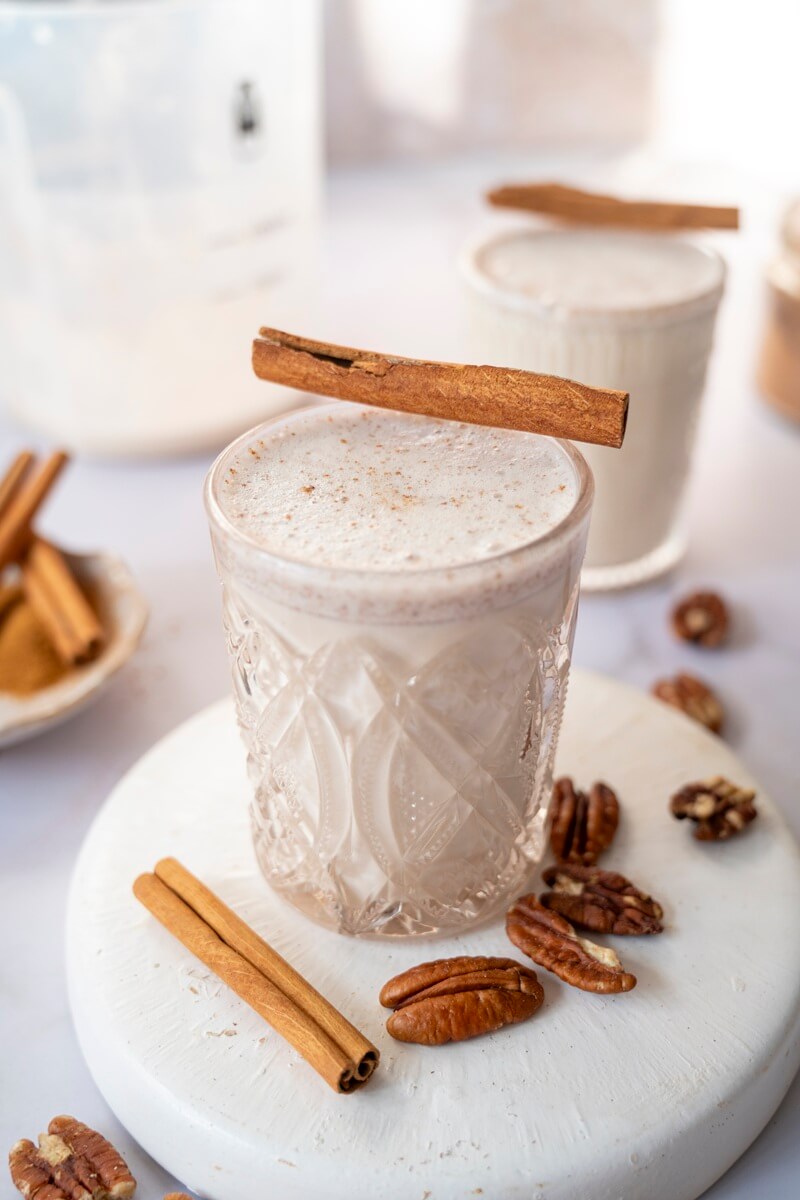 Bebida de nueces pecanas con especias